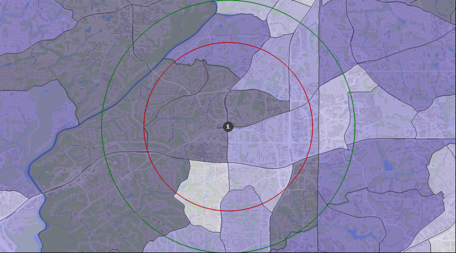 Sandy Springs, Georgia - Percentage of the Population Visiting a Dentist in the Last 12 Months